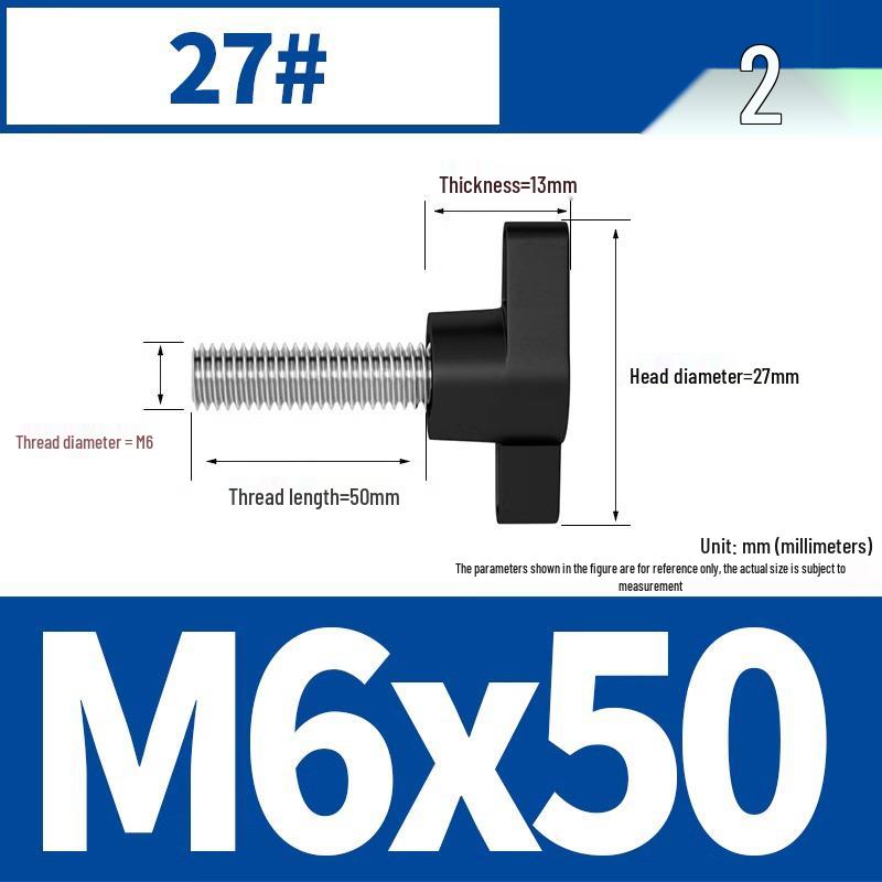 Stainless Steel Z-Type T-Handle Slotted Screw with Plastic Head (M4/M5/M6/M8)