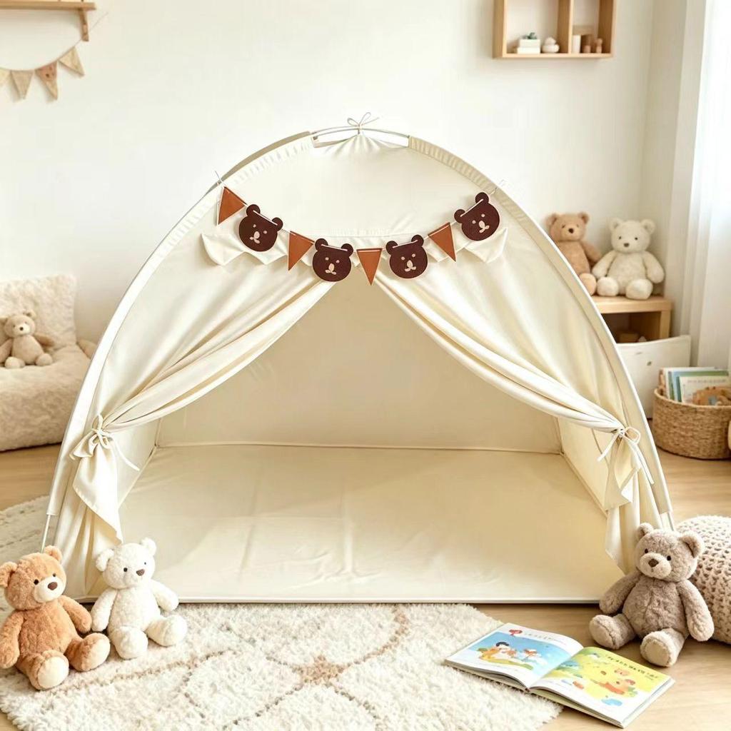 Children's Indoor Princess Castle Tent - Portable, Breathable Playhouse for Babies.