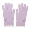 Women Winter Gloves Warm Touch Screen Gloves with Bow-Tie Sequins Knitted Thickened Gloves for Daily Outings Dating Party