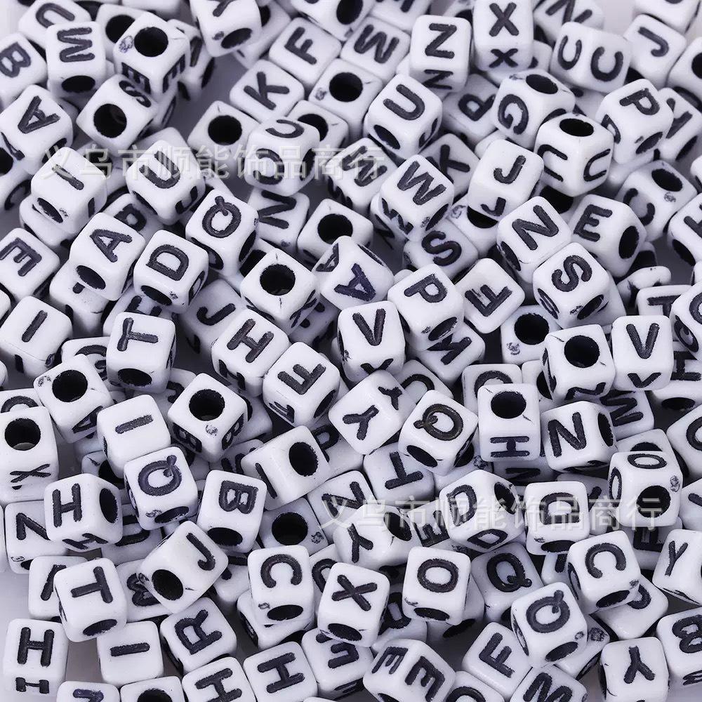 Acrylic Letter and Number Beads for Kids' DIY Jewelry and Crafts