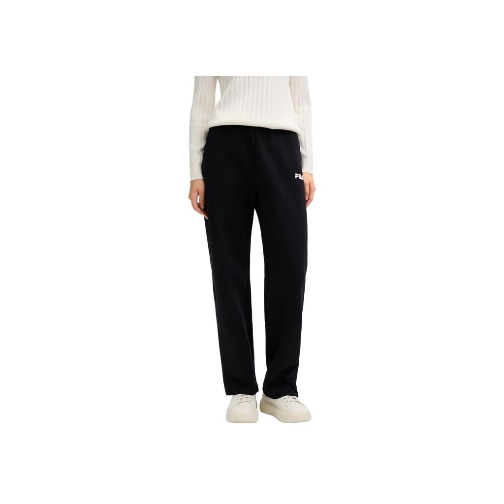 FILA Simple Comfortable Versatile Casual Pants Women bottoms Black F11W518612FBK