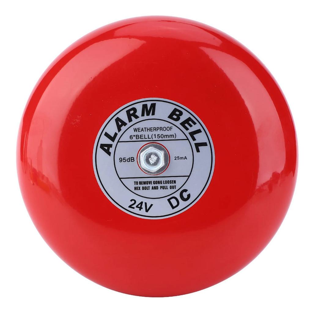 Alarm Bell Fire Alarm Bell CB‑6B 95dB Metal Electric Round Alarm Bell School Home Factory Security Alarm Bell Metal Alarm Bell