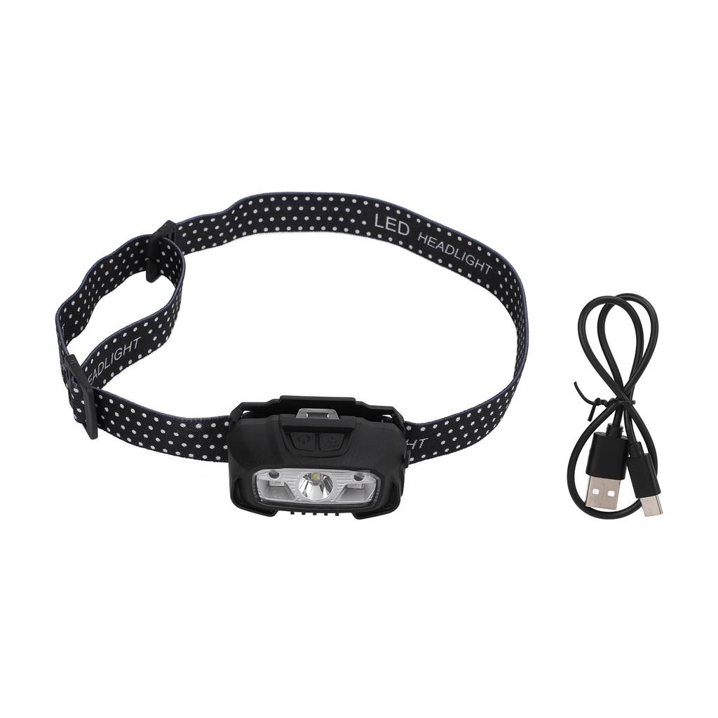 Outdoor Headlights XPG Strong Light Sensor Head Flashlight LED Head Mounted Lights for Camping Fishing with Red Light