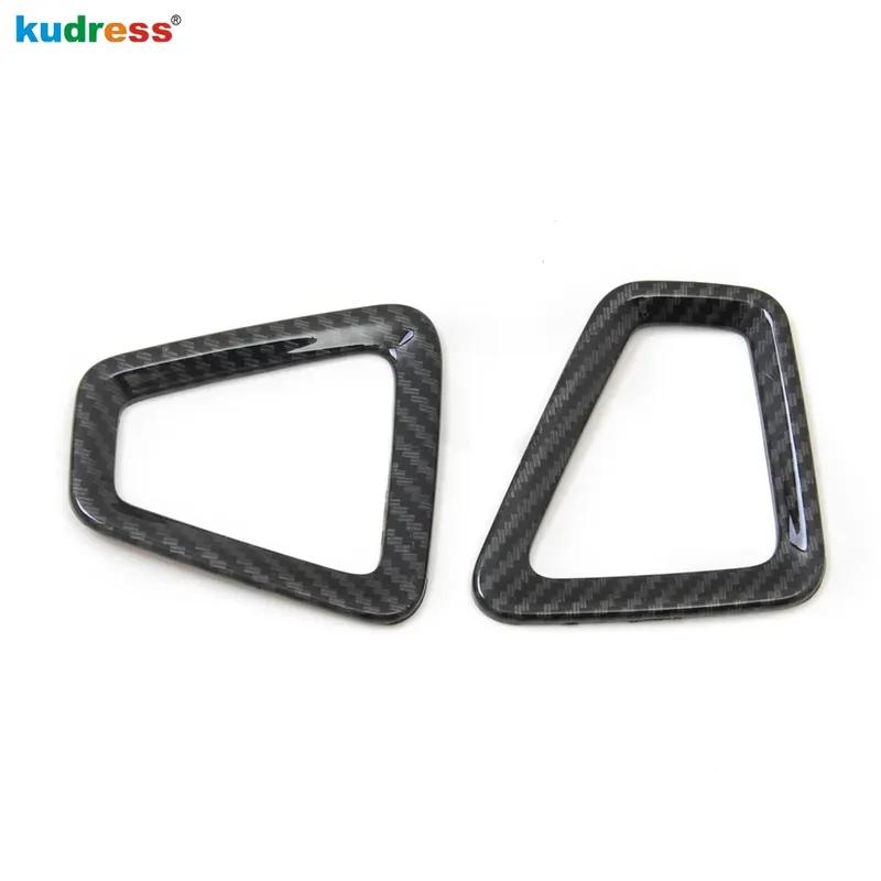 Für Volvo XC60 XC 60 2018 Kohlefaser Auto Front Oben Klimaanlage Lüftungsauslass Abdeckung Zierleiste Innenzubehör