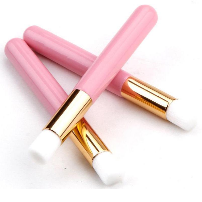 Plastic Handle Mousse Brush: False Eyelash, Makeup, and Blackhead Removal Tool for Pore Cleansing.