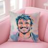 Hot Charismatic American Actor PPedro Pascal Cushion Cover Pillow Case Soft Skin Friendly Fabric  Concealed Zipper