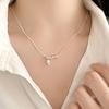 Korean Style Retro Pearl Necklace: Women's Multi-Layer Asymmetrical Clavicle Chain with OT Buckle