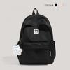 Schoolbag female ins cute junior high school students large capacity campus backpack for primary and secondary school students solid color fresh