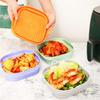 Silicone Air Fryers Oven Baking Tray Foldable Silicone Liners Pizza Fried Chicken Airfryer Reusable Mat Kitchen Accessorie