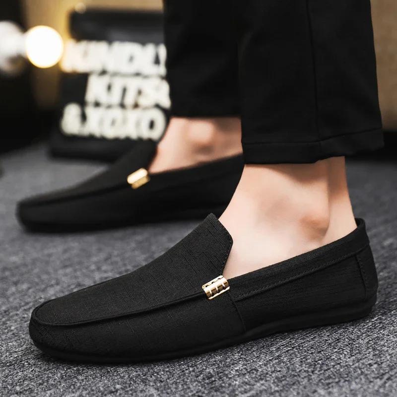 Fashion Men Casual Shoes Luxury Brand Men Loafers Breathable Comfort Slip-on Mens Driving Shoes lightweight Lazy Shoes Moccasins