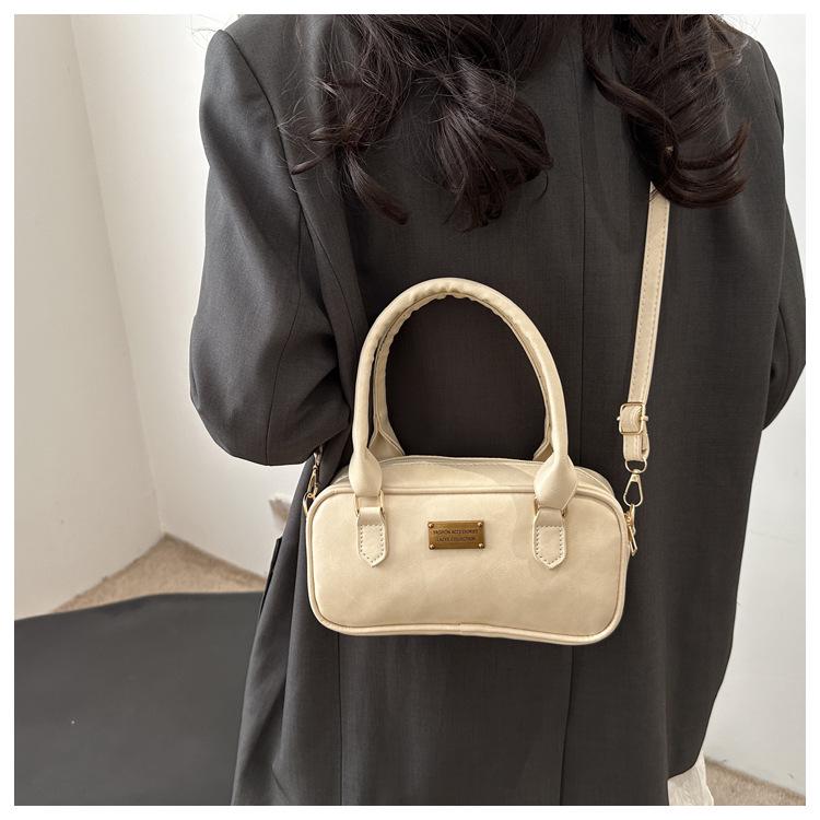 

Роскошная женская сумка-подушка Boston Осень 2025 - Стильная, универсальная сумка кроссбоди и на плечо грязно-белый