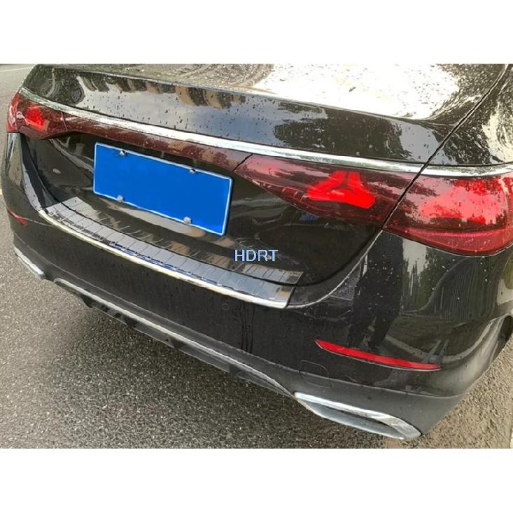 Car Styling  Decorative Rear Trunk Guard Tail Door Plate Bumper Cover Protector Sticker For Mercedes-Benz E Class W214 2024 +