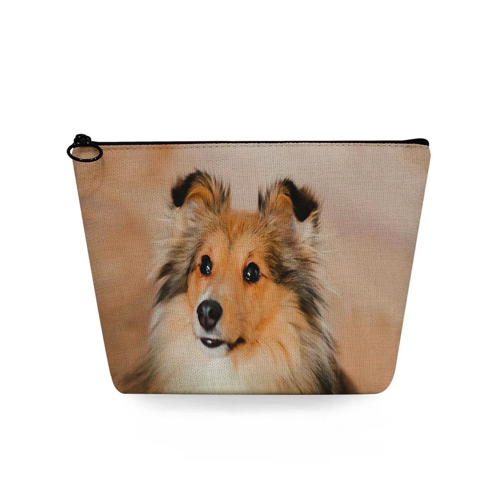 Women Dog Print Cosmetic Bag Toiletries Organize Travel Storage Case 6783