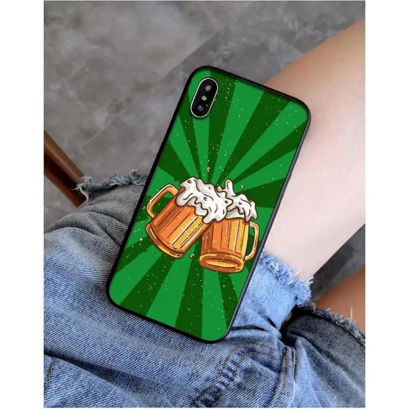 iPhone15 Pro mobile phone case Men's beer cup with foam mobile phone case is sent on behalf of others, painted and anti-drop.