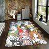 Colorful Anime Character Pattern Carpet for Bedroom or Living Room Suitable for use as an anti-slip for living room bedroom sofas