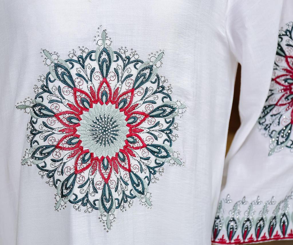 New Light Luxury Embroidered Muslim Abaya Dress - Dubai Style Evening Gown