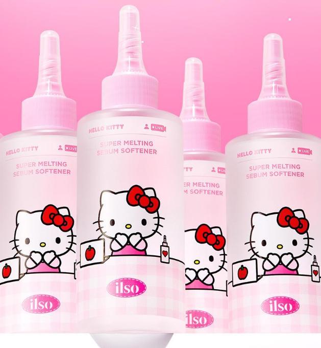 ILSO Super Melting Sebum Softener Hello Kitty Set | Pore Care Kit with Blackhead Tool & Cotton Pads