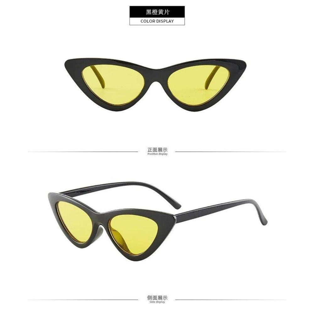 Vintage Cat Eye Sunglasses Women Sexy Retro Small Cat Eye Sun Glasses  Designer Colorful Eyewear For Female