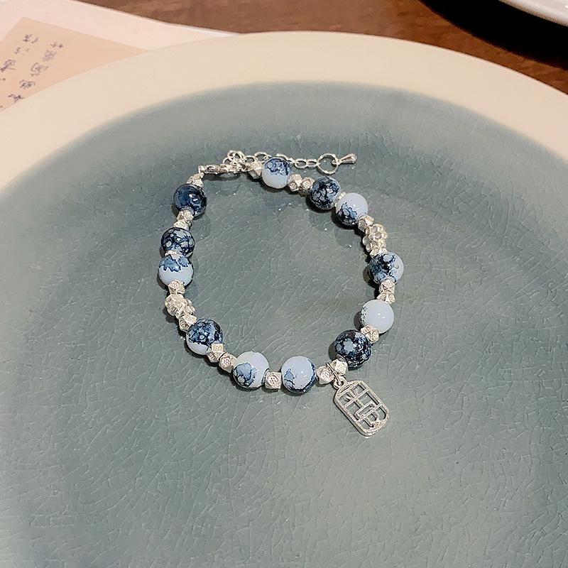 Korean-Style Versatile Pearl Bracelet for Women: Light Luxury, Exquisite, High-End Feel, Popular Beaded Bangle, Elegant Hand Jewelry.