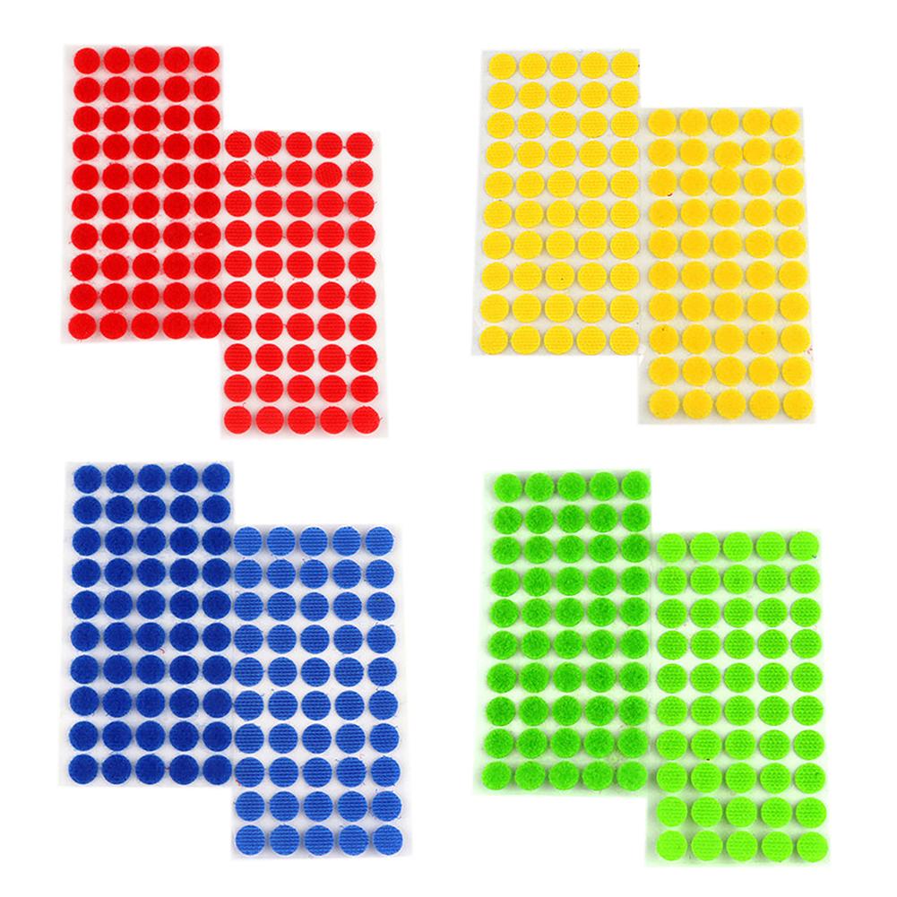 

500 пар 10 мм самоклеющейся ленты-застежки, удобные круглые точки, аксессуары для самостоятельного изготовления