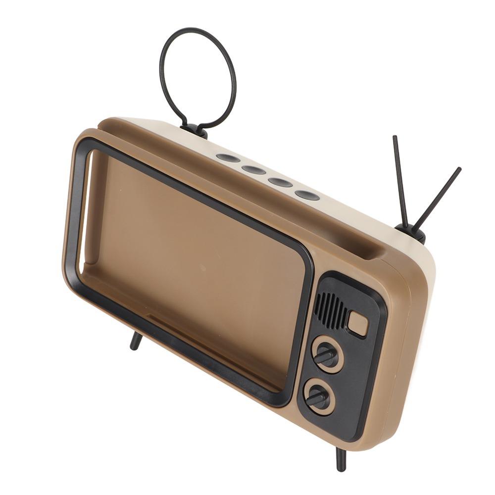 Coffee Phone Holder Imitation TV Shape Desktop Lazy Phone Stand  Lazy Viewing