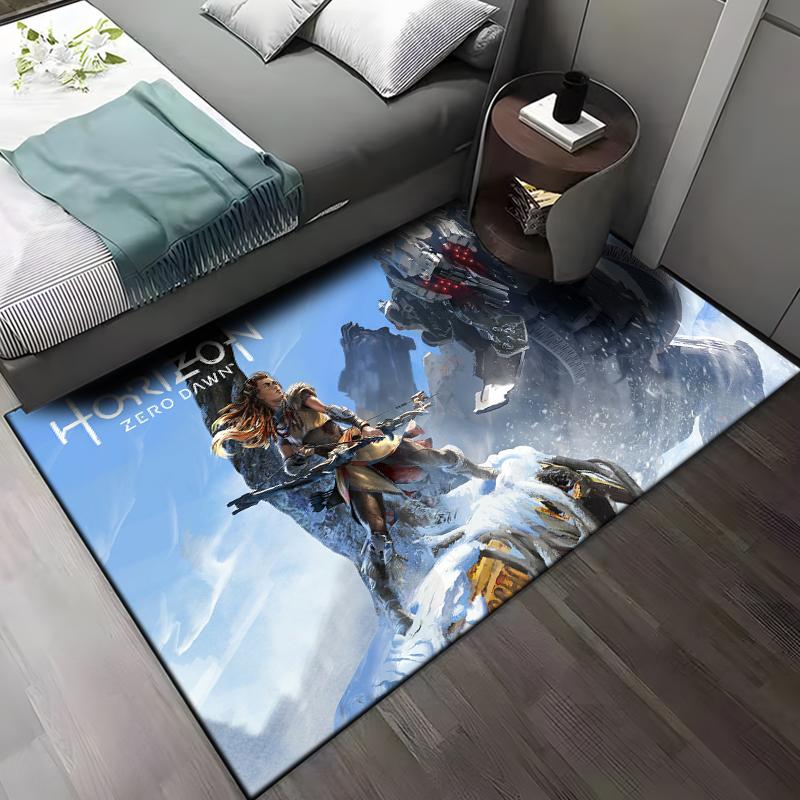 GAME Horizon Zero Dawn Large Area Rugs Carpet for Home Living Room Bedroom Sofa Doormat Kids Non-slip Floor Play Mat Sonic