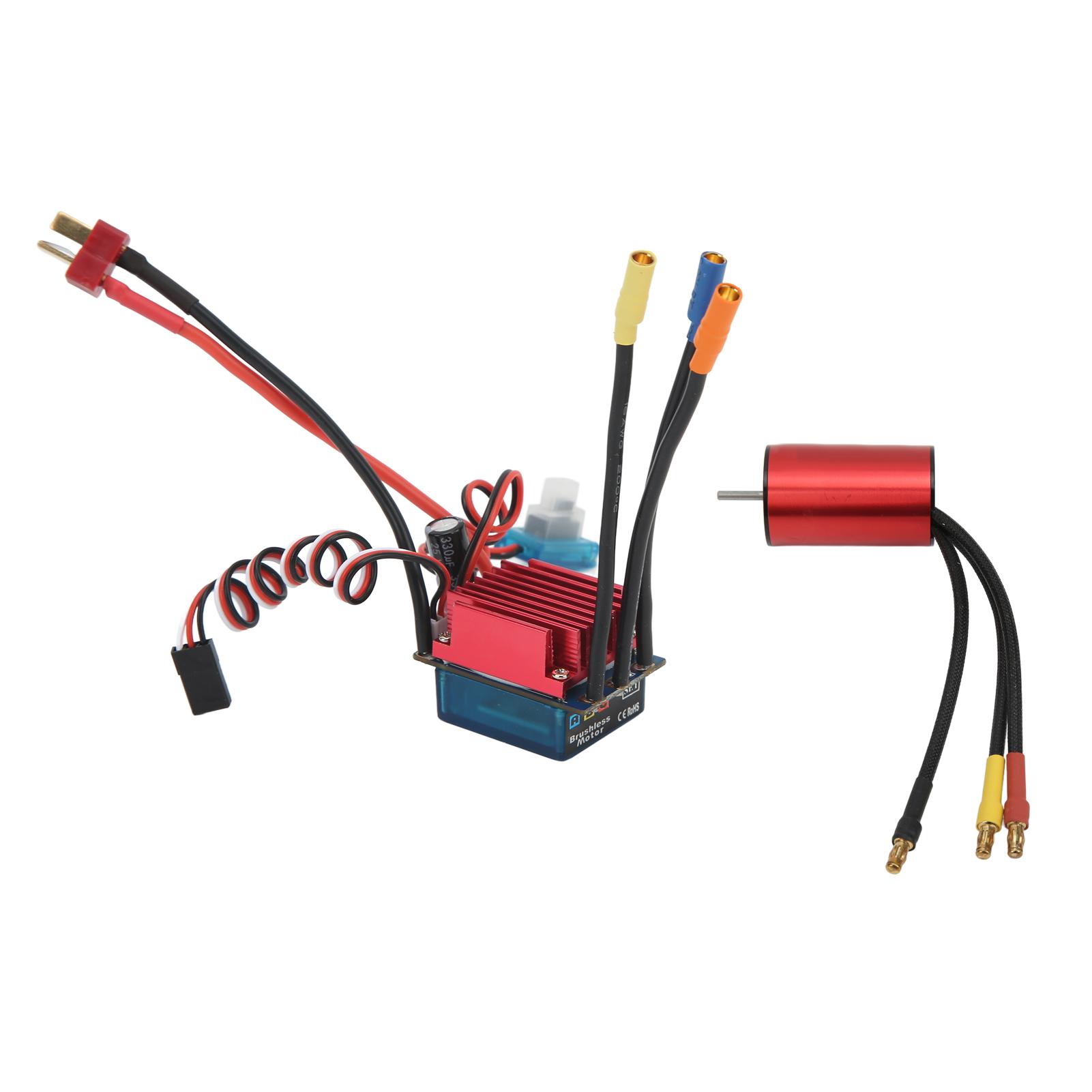 

Безщітковий двигун 4600KV і S35A ESC Високоточний безщітковий двигун з алюмінієвого сплаву з ESC для RC