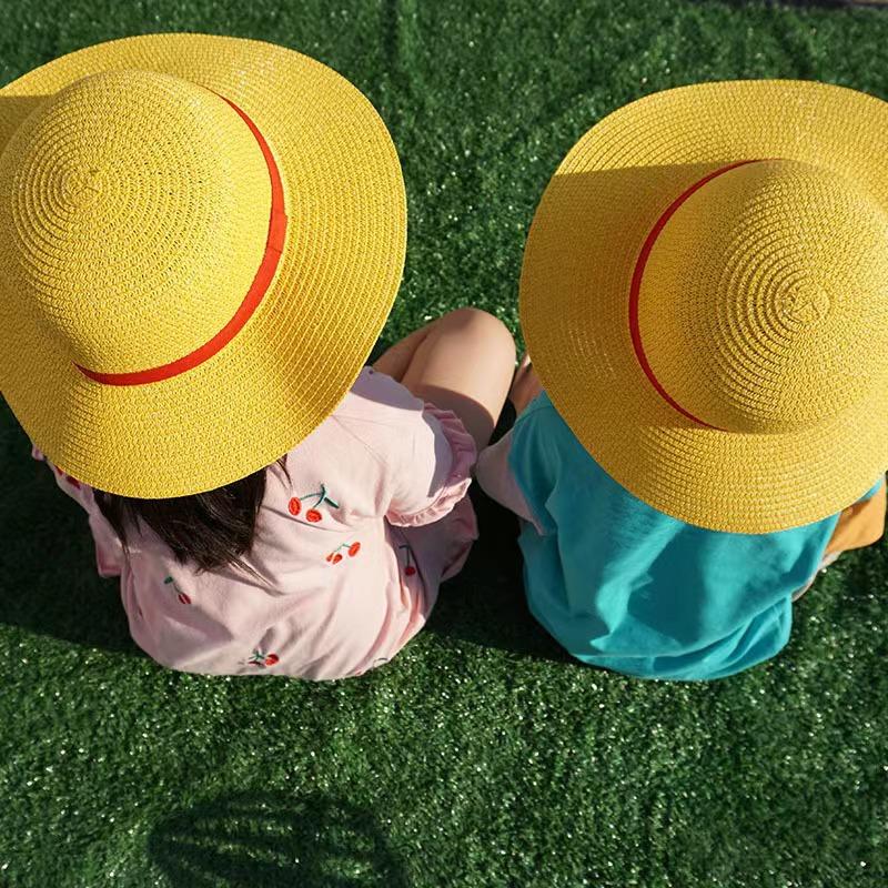 Cheap Hat Sun Hat ONE PIECE Luffy Straw Hat Outdoor Sunscreen Scenic Hot Selling COSPLAY Hat