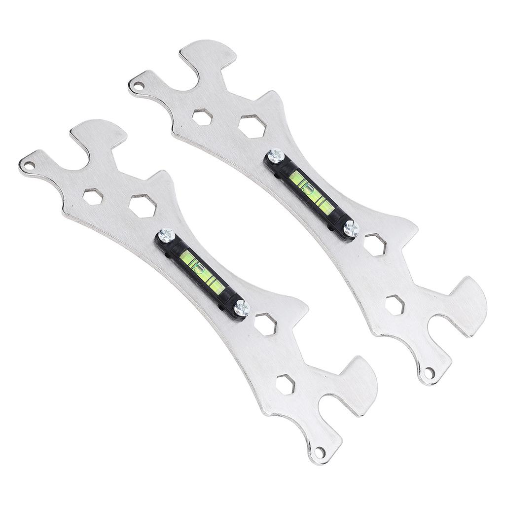 2 STÜCKE Duschschlüsselwerkzeug Multifunktional Tragbar Hohe Genauigkeit Badezimmerreparaturschlüssel für Zuhause