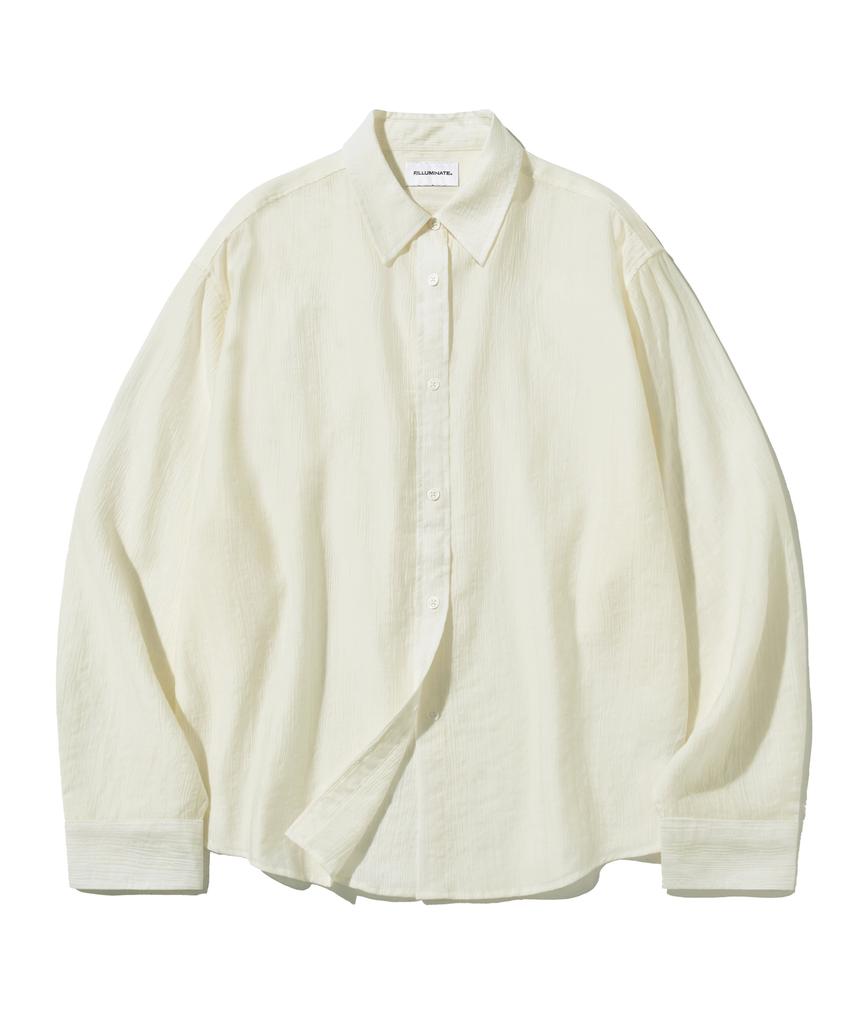 FILLUMINATE (W) See-Through Loose Fit Shirt - Ivory