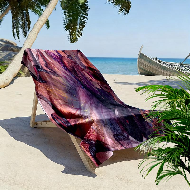Shadow Warrior's Crimson Blade Beach Towel Soft Outdoor Camping Quickdrying Swim Towel Swim Outdoor Pool Towel Fashion Printing
