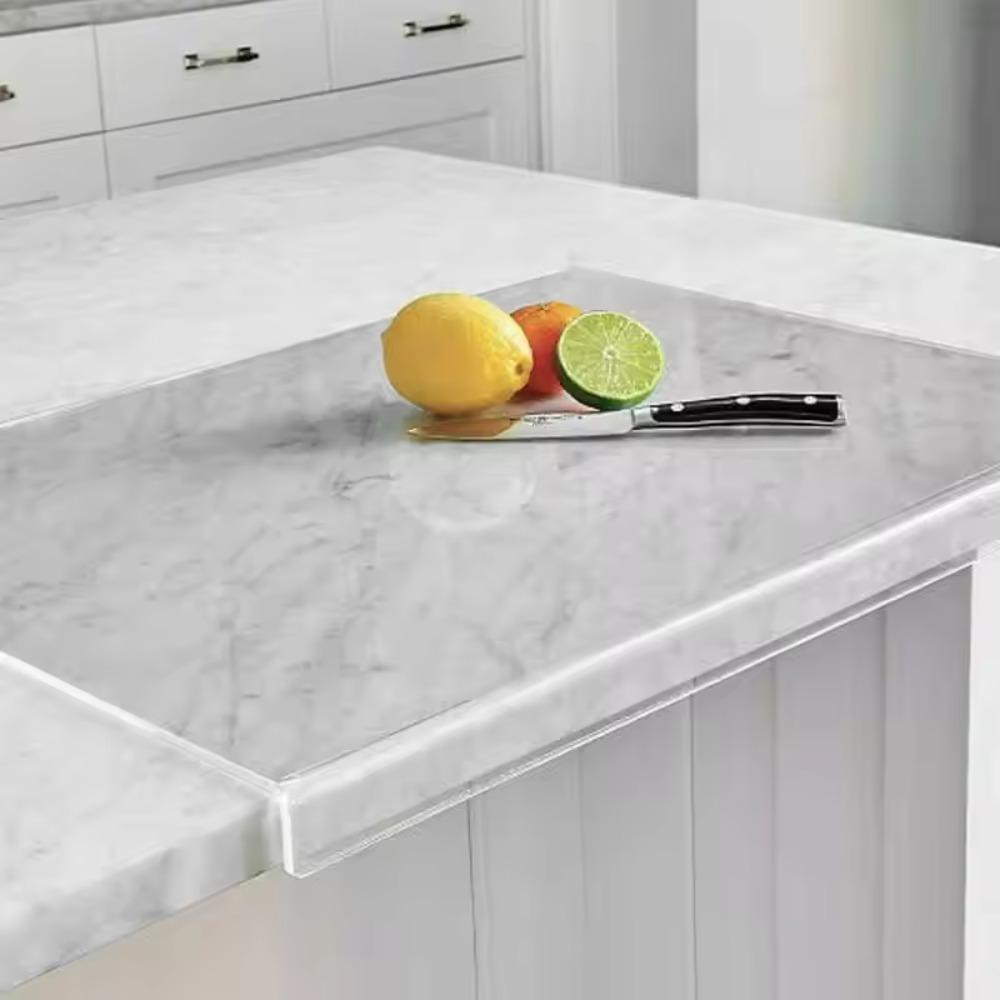 Transparent/Black Chopping Board Bending Edge Countertop Protector Kneading Board Restaurant