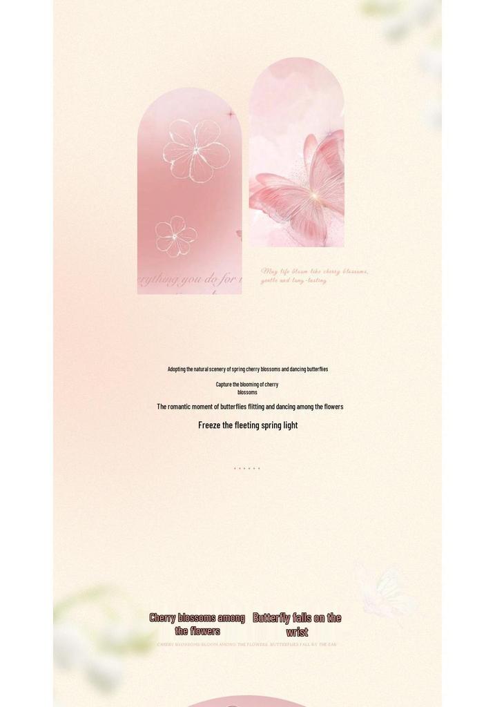 S925 Sterling Silver Cherry Blossom & Butterfly Bracelet for Women - Light Luxury Pink Series - Romantic Holiday Gift
