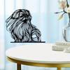 1pc Vintage Pekingese Dog Statue Iron Powder Coated Home Office Decor Bookshelf Ornament Christmas Easter Gift for Dog Owner