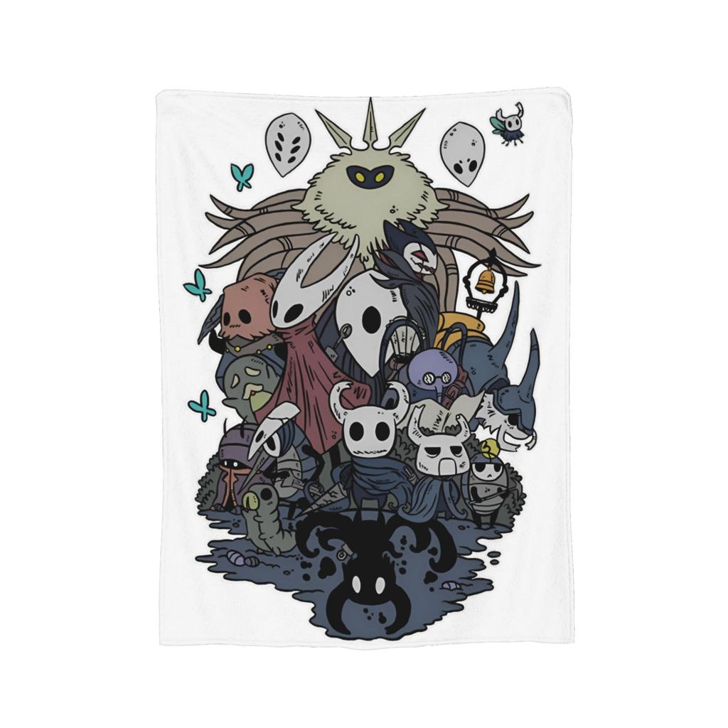 Hollow Knights Silksongs Hornet Blanket Fleece Print Multi-function Lightweight Thin Throw Blankets for Home Car Bedspread