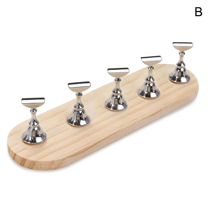 1pc Nail Drill Machine Bits Wooden Holder, Durable for Nail Training Nail Art Accessories DIY Manicure Tools Box Display Box
