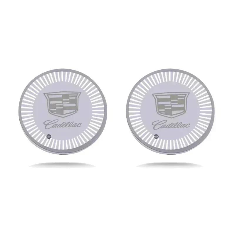 USB Charging Car Water Cup Mats Coaster Smart Induction Light for Cadillac Escalade ATS CTS CT4 CT5 CT6 EXT STS SLS SLR SRX XLR