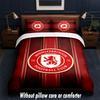 Set Biancheria da Letto Design Middlesbrough 1 Copripiumino + 2 Federe Morbido Traspirante Biancheria da Letto per la Casa