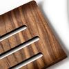 1PC Recycled Walnut Wood Soap Dish Minimalist Design Rectangular Soap Holder Bathroom Soap Tray Nordic Style Accessory 12.8x9.8cm