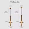 Nordic LED Glass Pendant light Post Modern long tube Simple Creativity Loft Hanging Lamps Cafeteria Bedroom bedside lamps