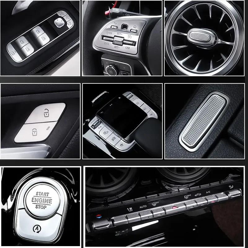 NEU Für Mercedes Benz A B CLA GLB GLA Klasse W177 W247 C118 W118 X247 H247 Auto Zentralsteuerung Klimaanlage Knopf Blende Abdeckung