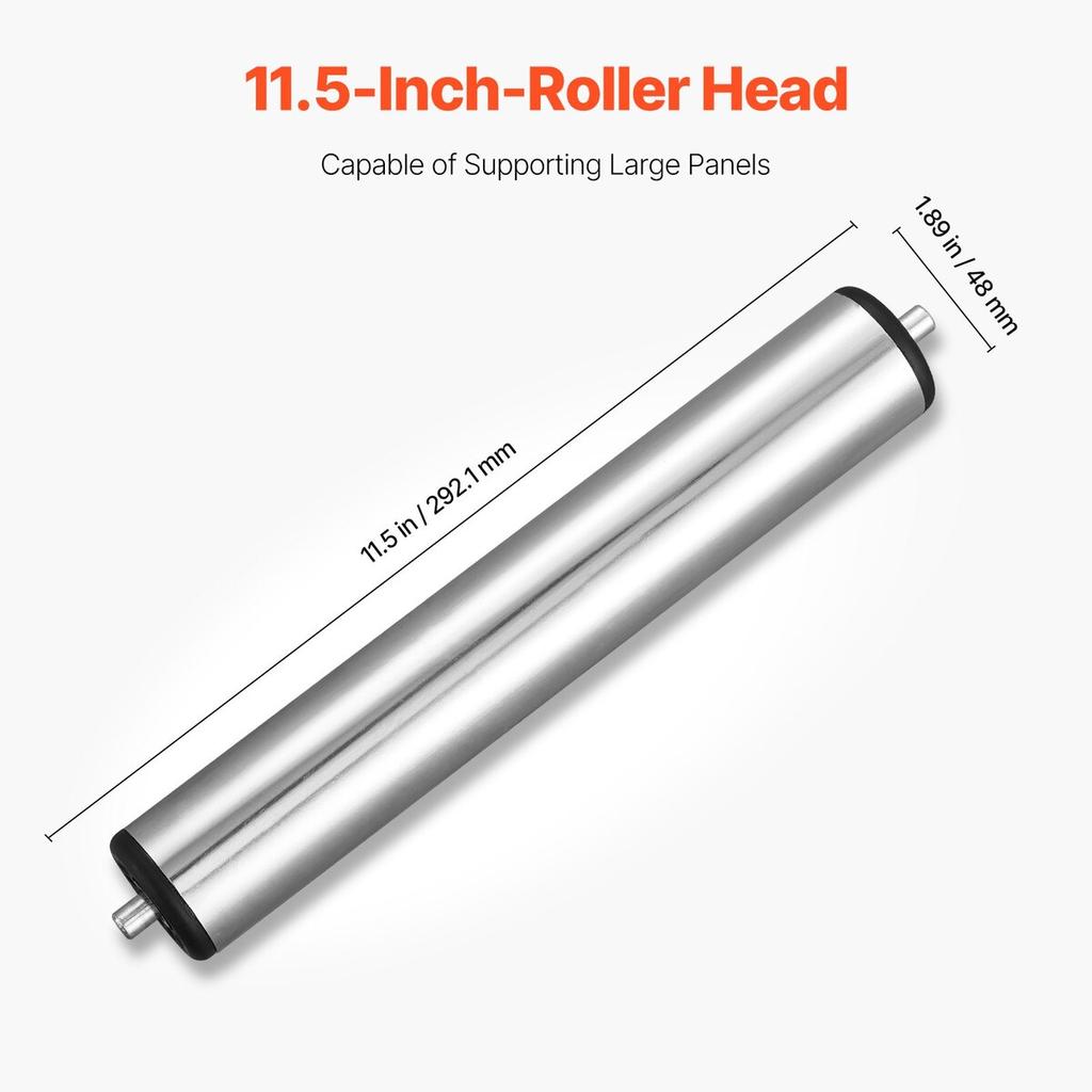 2 PCs Woodworking Roller Stands Max Load 135 lb Adjustable 26.8-42.5 in