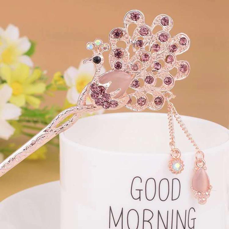 Women's 2026 Spring/Summer Chinese Tassel Alloy Hairpin - Qipao Hair Accessories