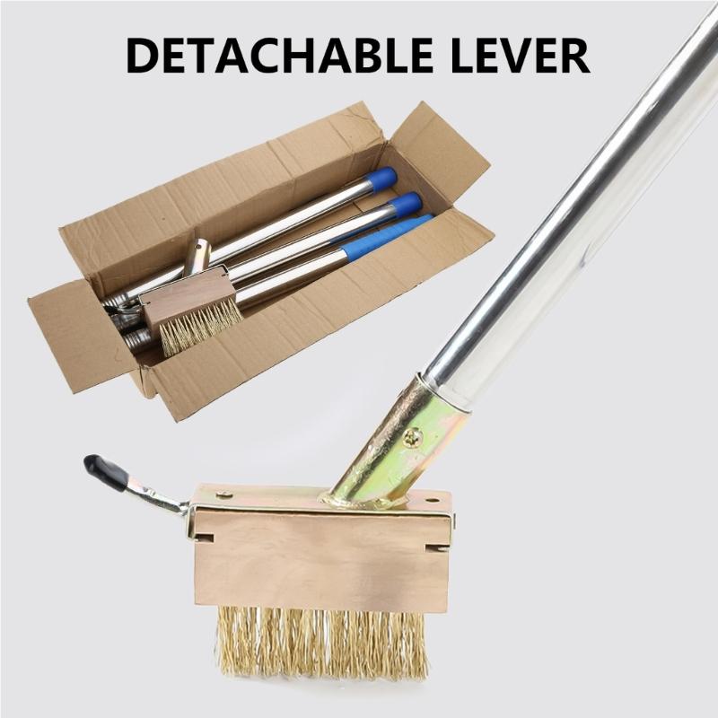 Durability Stainless Steel Weeding Brush Flexible Length Crack Weeder for Various Heights, Easy Head Replacement