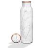 Copper Water Bottle 1 Litre Alkaline and Anti Oxidant 100% Leak Proof, Office,Modern Tamba Bottle   (White Natural Marble)