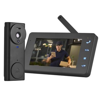 2,4G Wireless Video Türklingel Kamera mit Monitor Display 4,3 IPS Bildschirm Video Tür Telefon Kamera