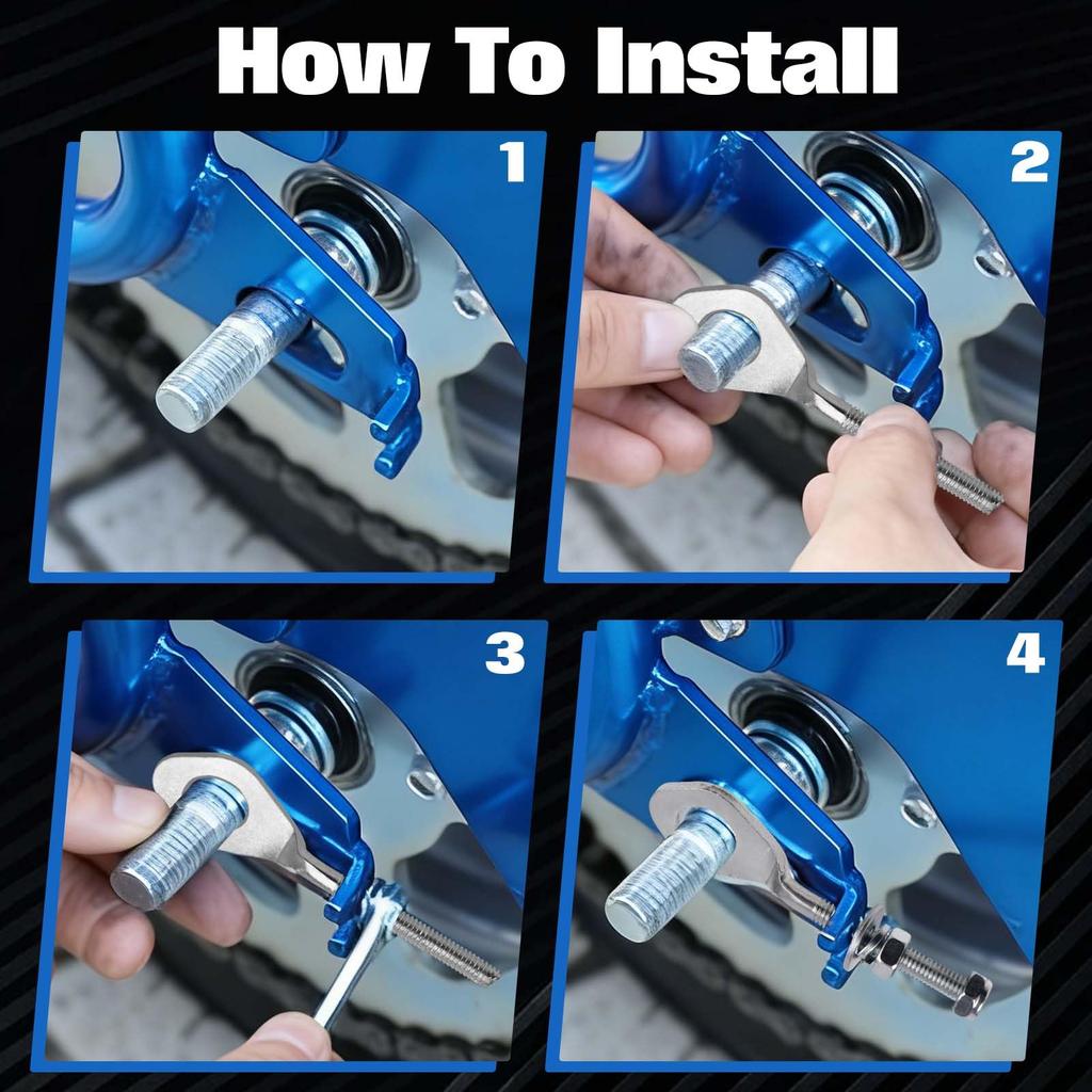 SPEEDWOX Motorcycle Chain Tension Adjuster, 2 Pieces Chain Connecting Hardware,