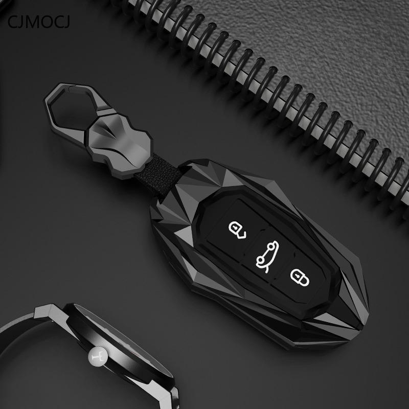 Housse de Porte-clés Premium Pour Peugeot 408/4008/308 & Citroën C5 X – Étui de Protection Porte-clés Porte-clés