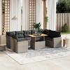 VidaXL Garden Lounge Set with Cushions 10 Pcs, Patio Sofas, Patio Furniture Set, Outdoor Furniture, Grey 3271459