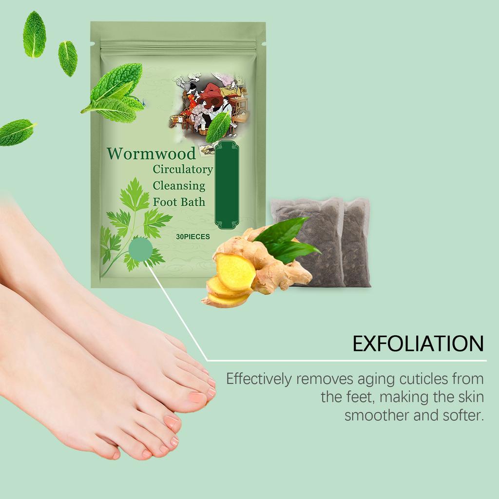 Natural Mugwort Herb Foot Soak Foot Bath Powder Spa Relax Massage